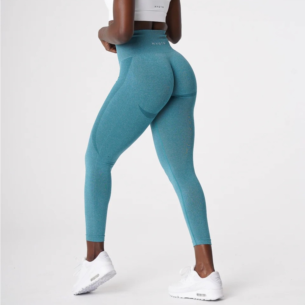 NVGTN Contour Seamless Leggings Teal - Small (S)
